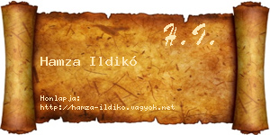Hamza Ildikó névjegykártya